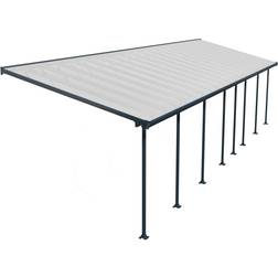 Palram Grau Canopia Terrassendach 1220 300 grau