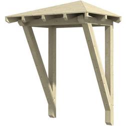 SKAN HOLZ Natur HOLZ Vordach Wesel Typ 2