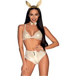 Obsessive Kanin Kostume i Guld L/XL