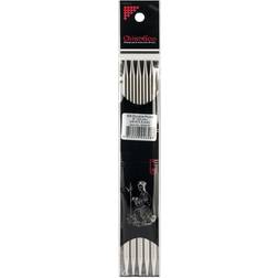 ChiaoGoo 6008W-9 8-Inch Double Point Stainless Steel Knitting Needles, 9/5.5mm