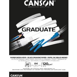 Canson Bloque Graduate Dibujo Negro A4