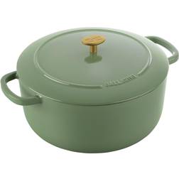 Ballarini Cocotte Rund, Grøn, Støbejern 28cm