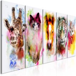 Artgeist Watercolour Animal, 5-delt Billede