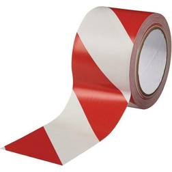 Bodenmarkierungsband Easy - 1 M Tape PVC Rot/Weiß L.33 m B.75 mm Rl.ROCOL