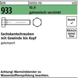 Sonstige 10X30 FZB sætskrue DIN 933 10.9