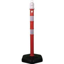 Temka Sperrpfosten PP rot/weiß D.63mm z.Aufstellen