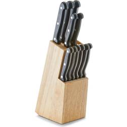 Neuetischkultur neuetischkultur Messerblock-Set, 13-teilig Gummibaum