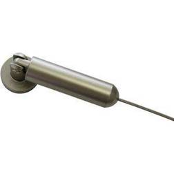 Gardinia Set De Tensor De Cuerda Montaje En Pared O Nicho 5 Metros Metal Plata Mate Plateado
