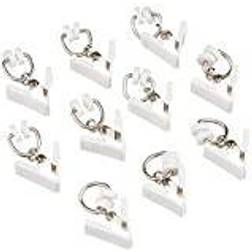 Gardinia 115 Anello Con Clip Metallo Bianco 15.9x8.8x0.1 cm 20 Unità -