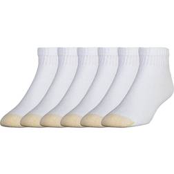 Goldtoe Men's 6-pk. Cushioned 1/4-Crew Socks, 6-12, Black