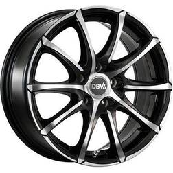 DBV Tropez Black glossy front polished 6.5x15 5x114.3 ET40