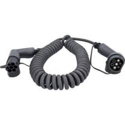 KS Tools Cable De Carga En Espiral Efuturo 7.4 kW 32 A 230 V Modo 3 8 Metros Trifásico