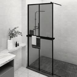 vidaXL Walk-in Shower Wall with Shelf 100x195 cm