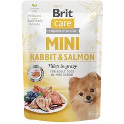 Brit Care Mini Fileter i Sovs m Kanin og Laks 85g