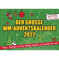 Riva Der große WM-Adventskalender 2022. Hardcover-Ausgabe: Fakten, Rätsel und Mitmach-Spaß für jeden Fußballfan. Für Erwachsene und Kinder ab 12 Jahren. Vom 21.11. bis Heiligabend