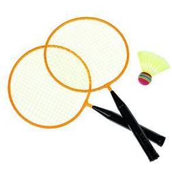 Idena Badminton-Set Junior gelb/schwarz