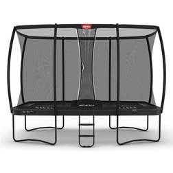 BERG Ultim Champion Trampolin Regular Grau 500 cm, Sicherheitsnetz Deluxe XL