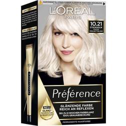 L'Oréal Paris Collection Préférence Permanent Glossy Colour 10.21 Stockholm/Platinum Pearl Blonde 1