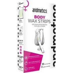 Andmetics Wachsstreifen Body Wax Strips 20 Artikel im Set 20 Stk