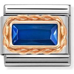 Nomination Classic Rose Gold Blue Zirconia 430604/007