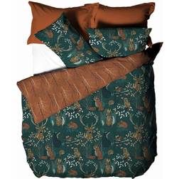 Furn Forest Fauna Duvet Cover Blue, Green, White, Brown (230x220cm)