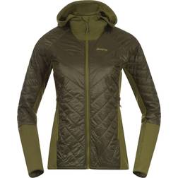 Bergans Cecilie Light Insulated Hybrid Jacket - Dark Olive Green/Trail Green