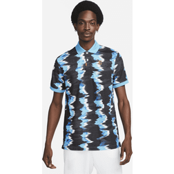 Nike The Polo Print Slim-Fit Polo - Baltic Blue