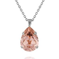 Caroline Svedbom Classic Drop Necklace Rhodium Stjärnurmakarna Klocka