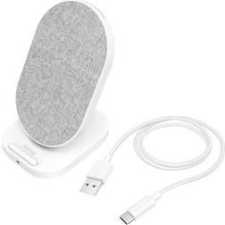 Hama Wireless Charger QI-FC10S-Fabric weiss