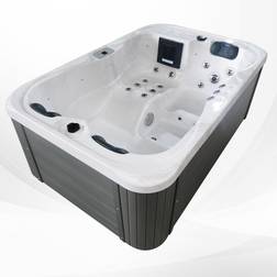 TroniTechnik Aufblasbarer Whirlpool Spa TINO Weiß Marmoriert