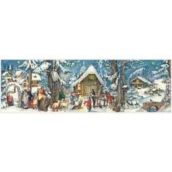 Richard Sellmer Verlag Panoramic Snowscene Advent Calendar 200 x 70mm