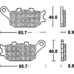 TRW Lucas Sinterbelag MCB634SH