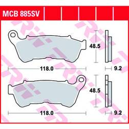 TRW Bremsbeläge Sinter MCB885SV