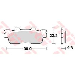 TRW Brake Pad MCB830