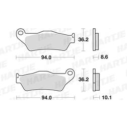 TRW Brake Pad MCB707