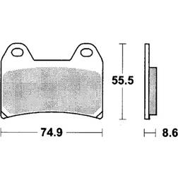 TRW Sinter Street MCB683SV Brake Pad