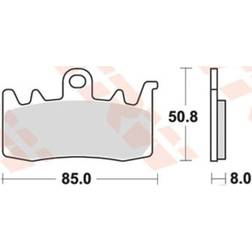 TRW FDB2265EF Brake Pad Sinter Front Street