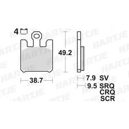 TRW Sinter Street MCB742SV Jarrupalat