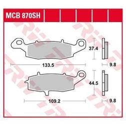 TRW Bremsbelag Sinter Mcb 870 Sh