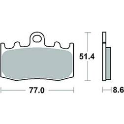 TRW Bremsbelag Sinter Mcb 748 Sv