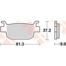 TRW Brake Pad Sinter Scooter 125+ Pastiglie MCB806SRM