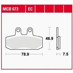 TRW Bremseklodser Motor Organisk Honda SJ 100 Bali