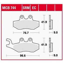 TRW Lucas Bremsbeläge organisch ECO MCB744EC