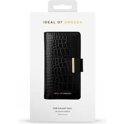 Ideal of Sweden Plånboksfodral Jet Black Croco till Samsung Galaxy S22