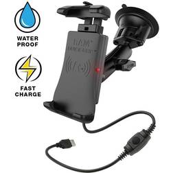 RAM Mounts Mount Quick-Grip Waterproof Wireless Charging Suction Cup Mount