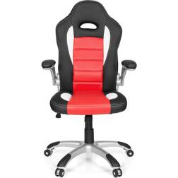 GAME SPORT Fauteuil Gamer blanc noir rouge Motif