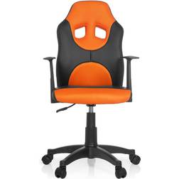 Chaise de bureau Siège pivotant KID GAME AL noir/orange