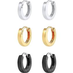 Kuzzoi KUZZOI Ørering - Guld/Sort/Sølv
