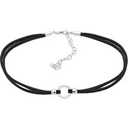 Elli Halskette Damen Sterlingsilber schwarz