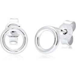 Elli dam örhängen basic cirkel rund Geo Minimal 925 sterlingsilver silver, colore: silver, cod. 0308780916
